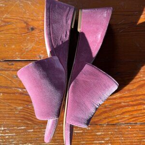 Loeffler Randall Tilly wedge sandal - cherry blossom velvet pink